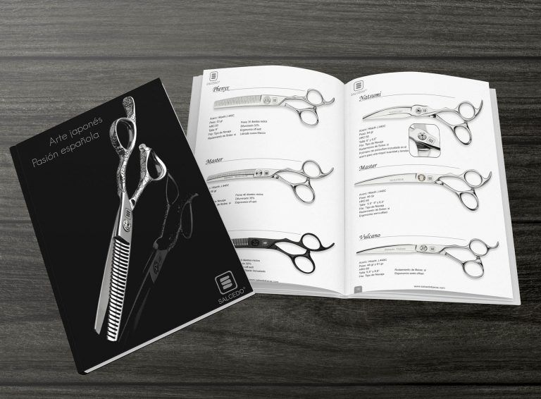 Diseño gráfico de catálogo para estudio de fotografía en Madrid Salcedo, Di Pierro Estudio